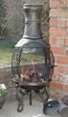 The Alacante fire basket chiminea